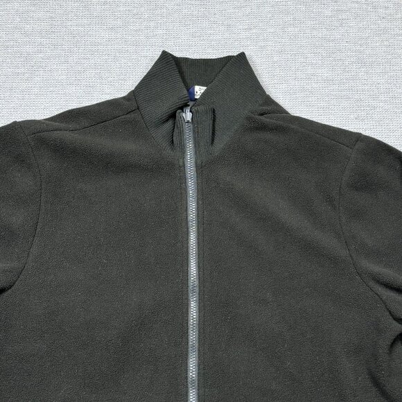 Roundtree & Yorke Mens Black Full Zip Jacket Lined Mock Neck Freece Pockets Sz M - Picture 4 of 14